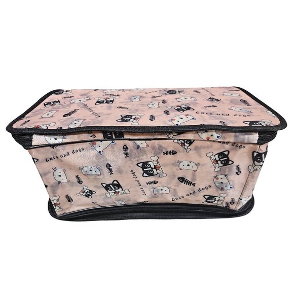 Pet Carrier for Cat, Dog or Other Pets, Cats and Dogs Print - Picture 4 of 7